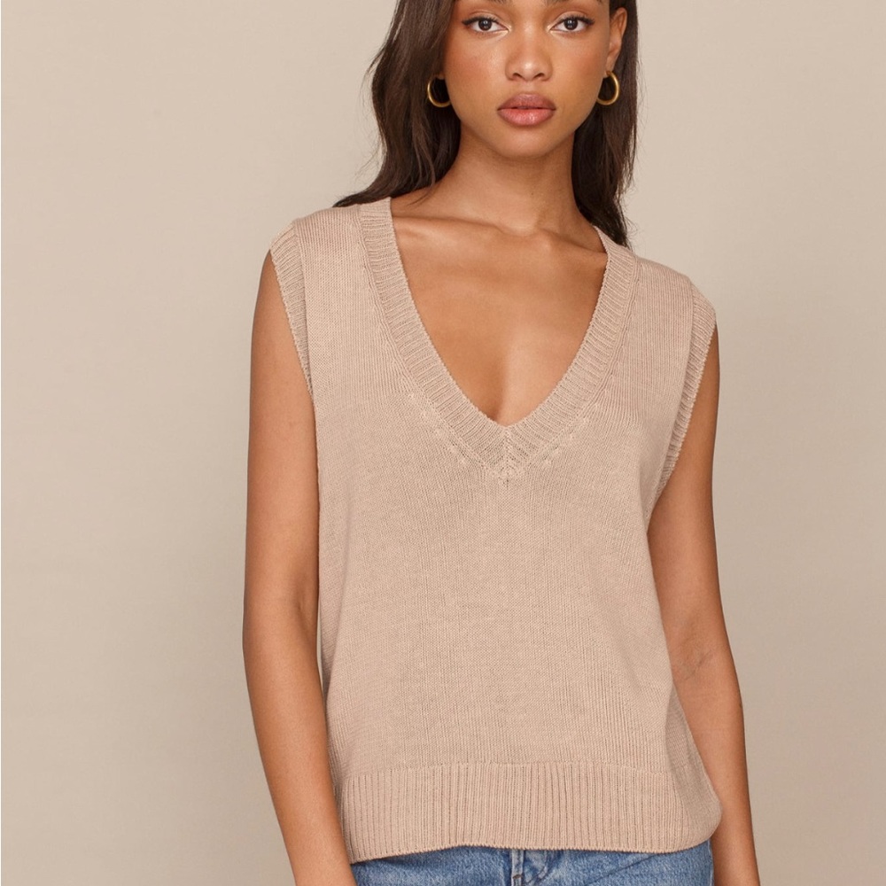 Reformation Maison Relaxed Sweater Vest Size Small